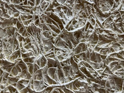 Hand Painted Neutral Toned Abstract Canvas Wall Art 28x40 Inch