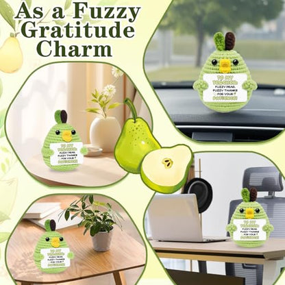 Teacher Appreciation Gifts Crochet Duck Pear Decor - Teacher Variation