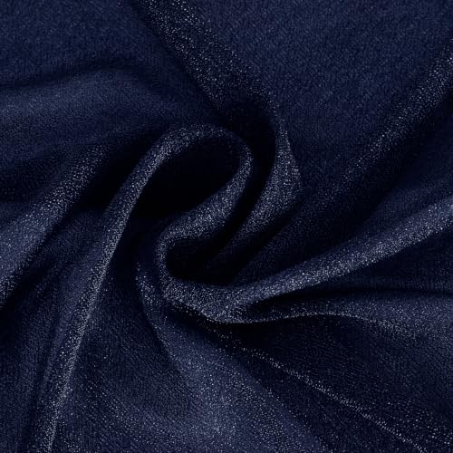 Navy Blue Wedding Arch Draping Fabric Backdrop 4 Panels - 29"×20Ft, Pack of 4