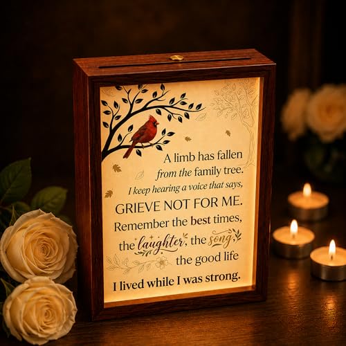 Sympathy Gifts for Loss of Loved One LED Memorial Shadow Box - A Limb - 7.4''x5.5''