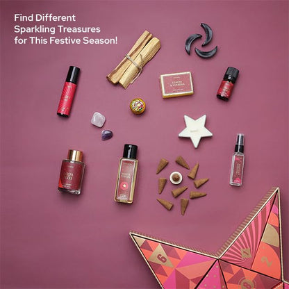 Carnatia 12 Days of Sparkle Christmas Advent Calendar Set of 12 Festive Fragrance Products