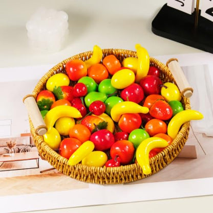 Mini Artificial Fruit Pack for Crafts and Vase Fillers - Mixed Color 04, 24 Pcs