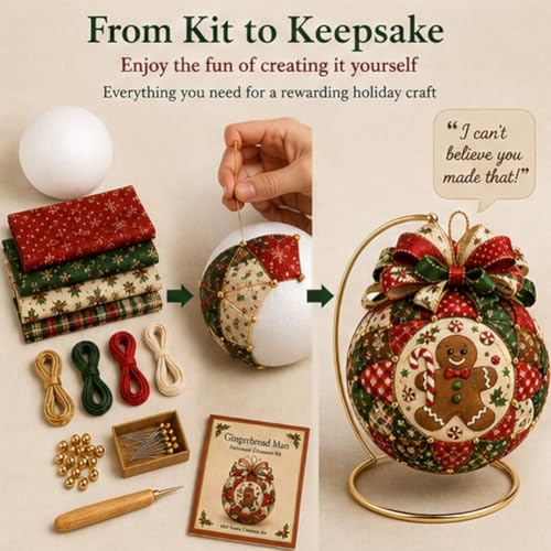 Christmas Classics Patchwork Ornament DIY Kit - Nutcracker Variation