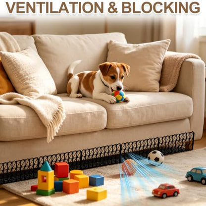 Under Couch & Bed Blocker with 30 Ties - Pet & Furniture Protector