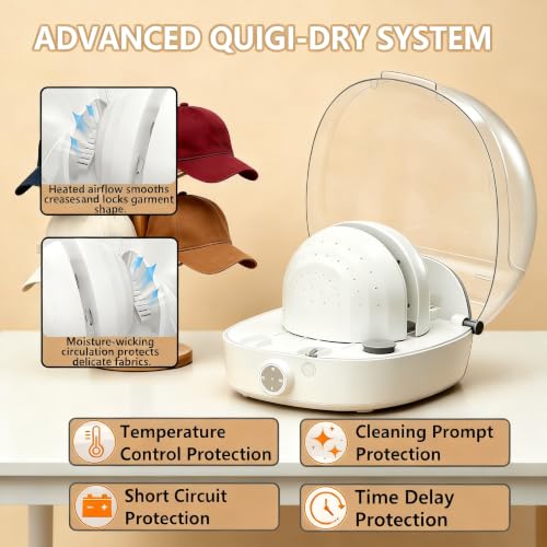 Automatic Hat Steamer and Shaper Machine - Multi-Style Cap Cleaner & Dryer