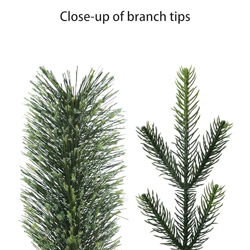 7.5ft Artificial Christmas Tree with 700 Lights - Realistic Pine, Flame-Retardant, Easy Assembly