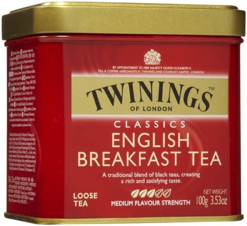 Twinings English Breakfast Tea, Loose Tea, 3.53 oz Tins