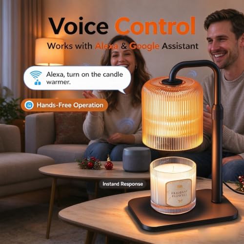 Smart WiFi Candle Warmer Lamp with Timer, App & Voice Control - 1 Pack
