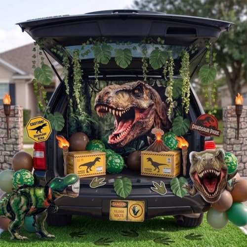 Dinosaur Trunk or Treat Car Decorations & Birthday Party Kit
