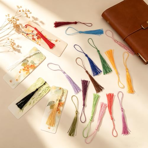 Gold Tassel Bookmark Charm Decoration - 100pcs DIY Craft Supplies