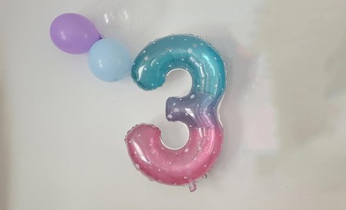 2 Numbers Balloon - 40 Inch Pink & Purple - Perfect for Birthday, Graduation, or Baby Shower Celebrations
