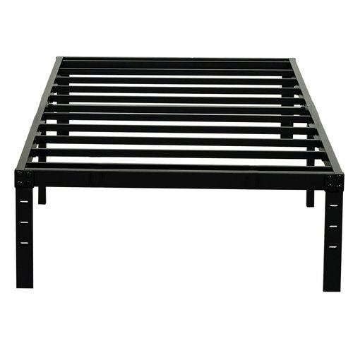 Wulanos Twin XL Bed Frames, Heavy Duty Metal Frame with Steel Slats Support, No Box Spring Needed, 16 Inch High Platform with Storage, Non-Slip and Noise-Free