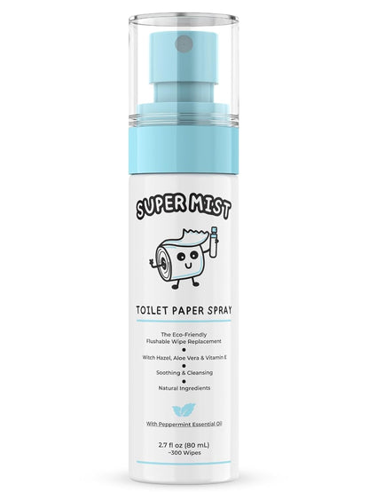 Toilet Paper Spray - Gentle Cleansing Wipe for a Better Bathroom Experience | 2.7 fl oz | Travel-Friendly
