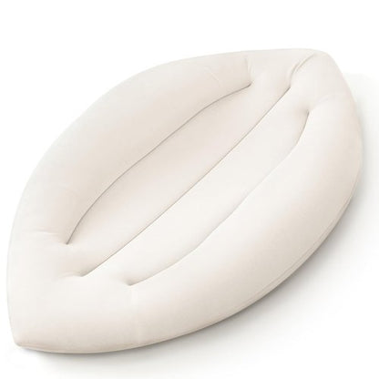 Baby Lounger - Skin-Friendly & Breathable Infant Cushion for Tummy Time | Portable & Lightweight for 0-12 Months (Ivory)