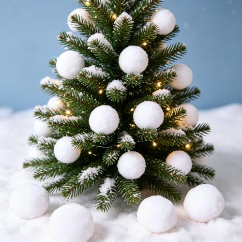 Fake Snow Balls for Winter Holiday Indoor Games - Christmas Party Supplies