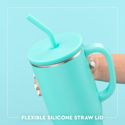 Swig Life 40oz Mega Mug - Extra Large Insulated Tumbler with Handle & Straw | Cup Holder Friendly