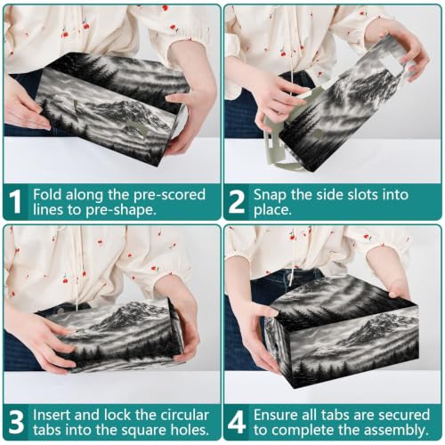 Emelivor Mountain Forest Desk Organizer Magazine File Holder - Variation 3