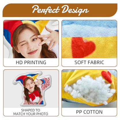 Pet Pillow - Custom Dog, Cat or Face Photo Personalized Cushion - Pet Lover Gift