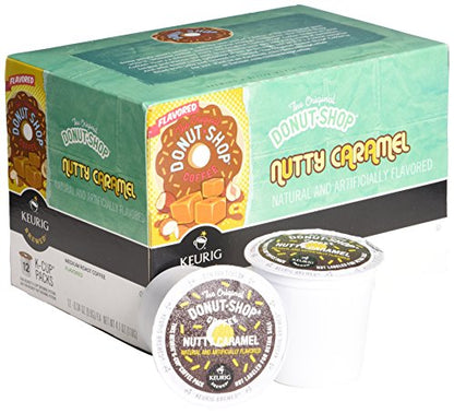 The Original Donut Shop Coffee Nutty Caramel K-Cups , 12-Count (Retail Packaging)