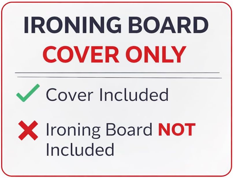 TIVIT Ironing Board Cover - 12 x 42” | Made in Italy, Heat-Reflective Alumitek PRO, Thick 4-Layer Padding, Scorch & Stain Resistant