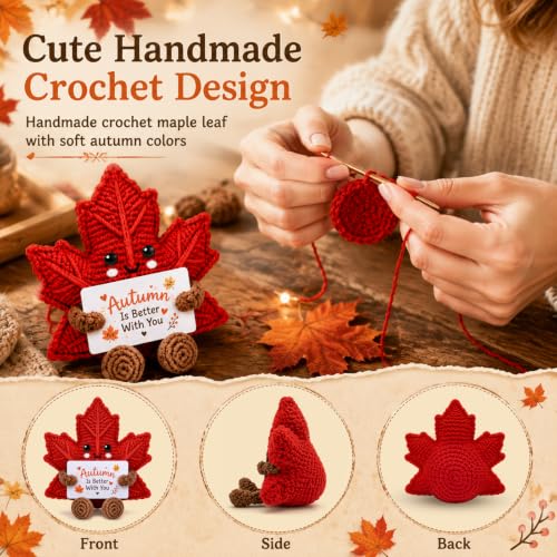 Autumn Fall Gifts for Women Friends Coworkers Stuffed Animal - Leaves Decor