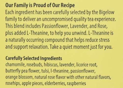 Bigelow Tea, Whispering Wildflowers Herbal Tea (Caffeine Free), 18 Count
