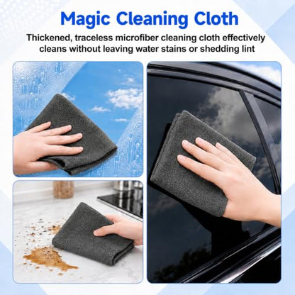 Microfiber Cleaning Cloth - Streak-Free Multi-Surface Wipes for Glass, Kitchen, Car, Screens