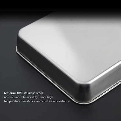 Stainless Steel Deep Baking Pan Set by [Brand Name] | 12" & 16" Uncoated Non-Toxic Bakeware – Heavy Duty Roasting Pans for Lasagna, Brownies, Bread & Cakes – Dishwasher Safe