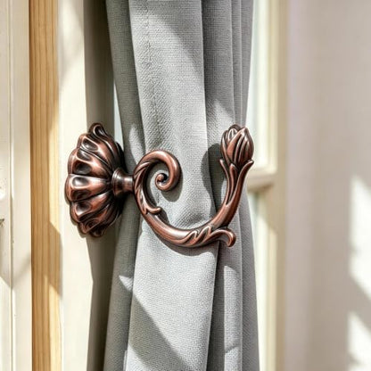 Heavy-Duty Copper Zinc Alloy Curtain Holdbacks 7.5cm Set of 2
