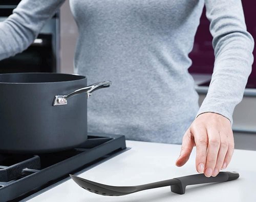 Joseph Joseph Elevate Carousel Nylon Kitchen Utensil Set with Rotating Storage Stand, 6-piece, Gray