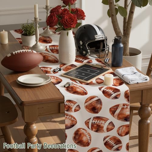 Football Table Runner for Game Day Parties - Football Decorations & Supplies - Variation of THIS listing