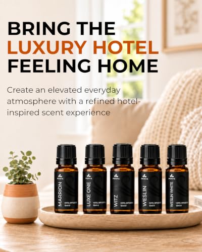 Hotel Diffuser Oil Set with 5 Fragrances - 10ml Each, Home Scent Gift