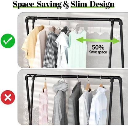 Wire Metal Clothes Hangers - 100 Pack, 16 Inch Slim Space-Saving Design for Coats, Suits & Shirts | Non-Slip Silver