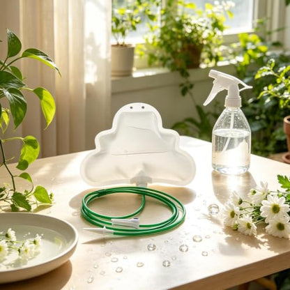 Green Vacation Watering System for Plants - 5 Piece 500mL Drip Irrigation Set