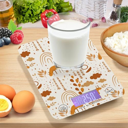 Food Scale Kitchen Scale Food Scales Digital Weight Grams and Ounces Small Electronic Food Scale for Baking Cooking Red Marble