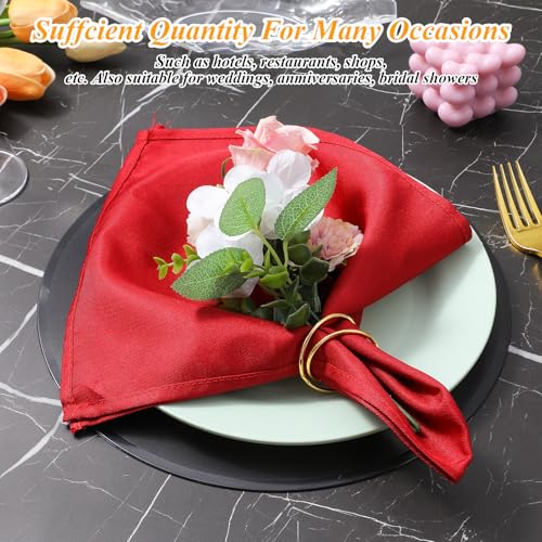 Gold Napkin Rings Bulk Set - Elegant Spiral Metal Holders for Weddings & Parties
