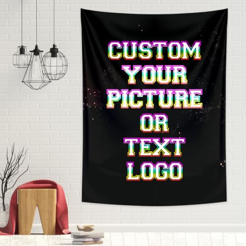 Personalized Wall Tapestry 32x48 Inch Custom Photo Banner Backdrop Gift
