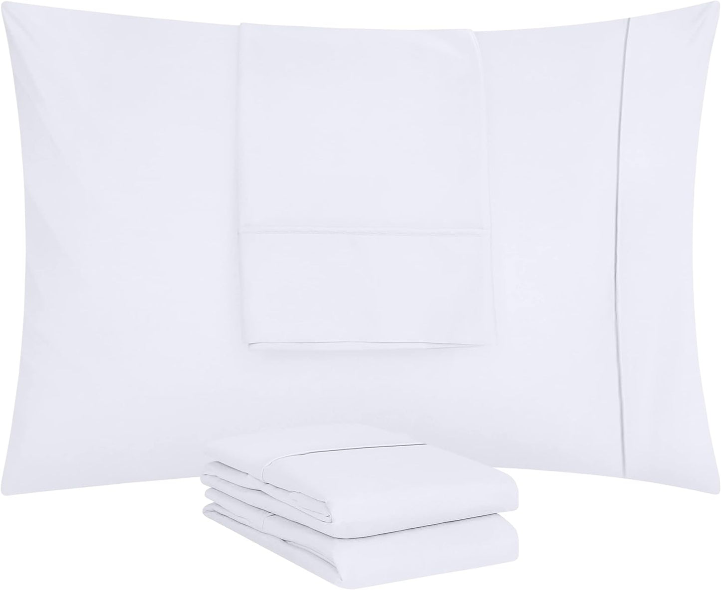 Utopia Bedding Standard Pillow Cases - 80 Pack | Soft Brushed Microfiber - 20 X 26 Inches (White)