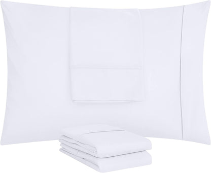 Utopia Bedding Standard Pillow Cases - 80 Pack | Soft Brushed Microfiber - 20 X 26 Inches (White)