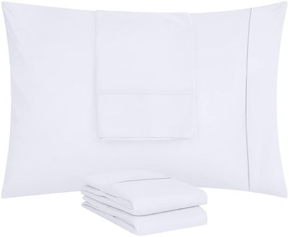 Utopia Bedding Pillow Cases King Standard Size 2-Pack – Soft Brushed Microfiber – Envelope Closure – Perfect for Hospitals, Hotels, Guest Rooms – Oeko-TEX Certified, 20x36 Inches (White)