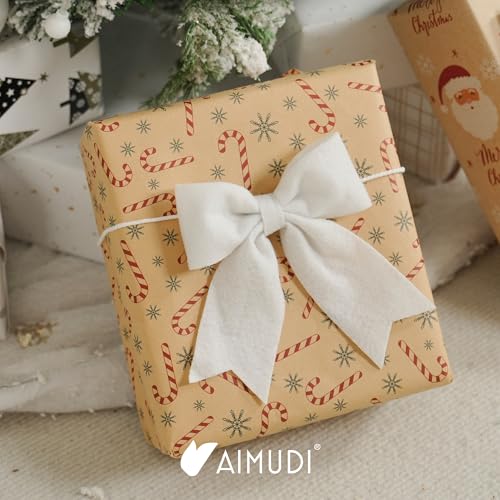 White Felted Christmas Bows 5 Inch - Pack of 24 Holiday Gift Wrapping & Decor