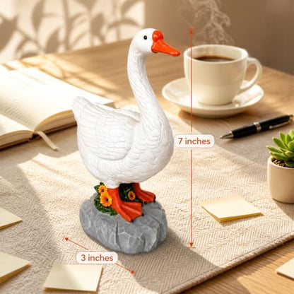 7 Inch Desk Goose Key Holder with Magnetic Beak Resin Figurine