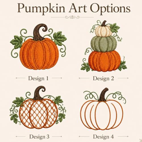 Fall Pumpkin Wreath Sash - Halloween & Autumn Door Decor, 54 Inch, Style 03