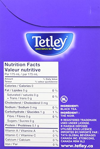 Tetley English Breakfast Tea, 60 Count, 189g/6.7 oz., (Imported from Canada)