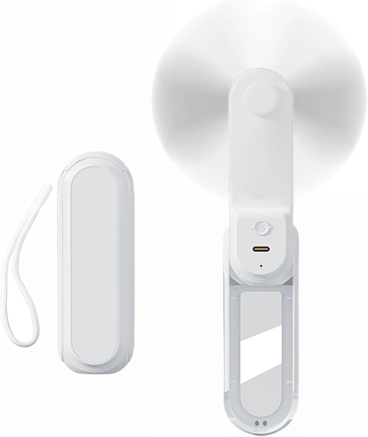 Skiennix Mini Portable Handheld Fan - 3-in-1 USB Rechargeable Design | 3-Speed Levels for Travel & Office