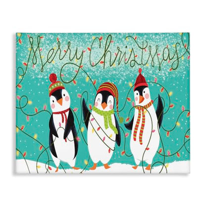 Unframed 48 x 36 Inch Christmas Canvas Wall Art - Merry Holiday Decor