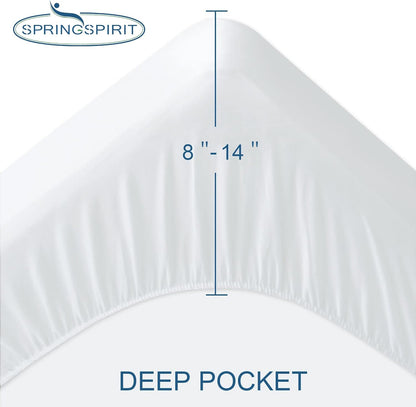 Twin Mattress Protector Waterproof Soft & Breathable Terry, Noiseless Twin Mattress Cover Fitted Sheets up -14'' Mattress Protector for Kids Bed Cover Mattress Pad Protecor Machine Wash