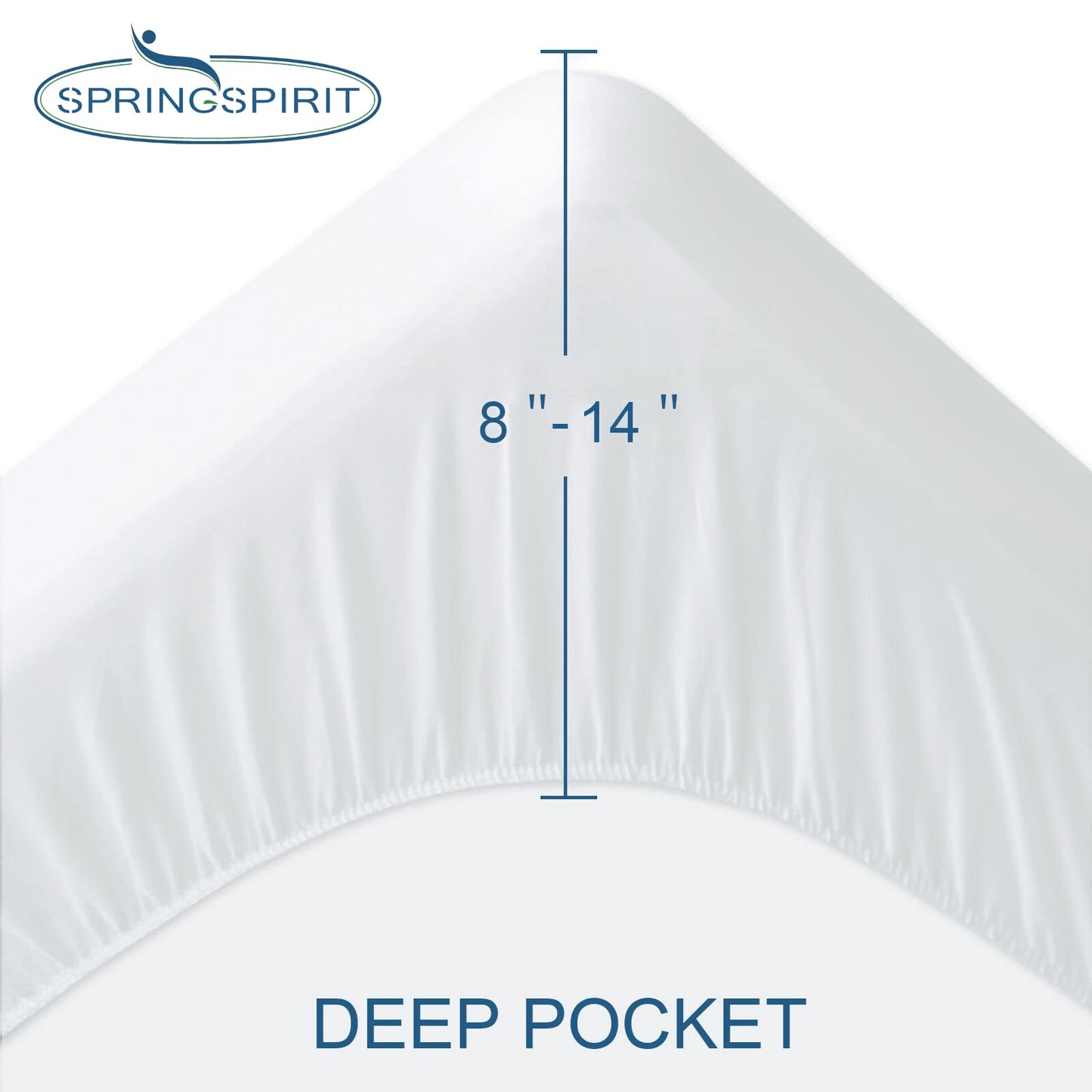 Twin XL Mattress Protector Waterproof Breathable Terry Premium Fitted up to 14'' Depth Pocket, Ultra Soft and Breathable Mattress Pad Cover Twin Extra Long (XL), Noiseless