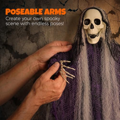 Outdoor Hanging Ghost Decorations for Halloween Haunted House Decor