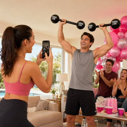Giant Inflatable Dumbbell Prop for Carnival Circus Party Decorations